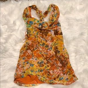 W118 By Walter Baker Orange Print Blouse Size S